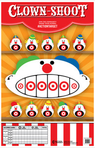 Action Target GSCARCLWN100 Entertainment  Clowns Paper Hanging 23 x 35 MultiColor 100 Per Box - GSCARCLWN100