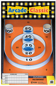 Action Target GSSKEE100 Entertainment  SkeeBall Paper Hanging 23 x 35 MultiColor 100 Per Box - GSSKEE100