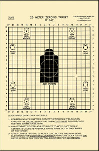 Action Target ALTC2100 Sighting Zeroing Center Mass Tagboard Hanging 25 Meters 8.75 x 11.50 BlackWhite 100 Per Box - ALTC2100