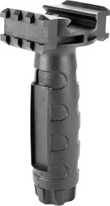Aim Sports PJTGR Tactical Vertical Foregrip Made of Polymer With Black Textured Finish for PicatinnyWeaver Rail - PJTGR