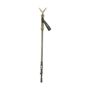 Allen 21447 Axial EZStik Shooting Stick Monopod made of Matte Beetle Green Aluminum with Rubber Foot Push Button Auto Slide Action Post Attachment System  2961 Vertical Adjustment - 21447