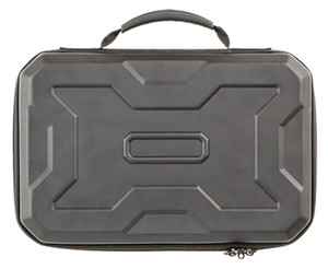 Allen 8212 EXO  Handgun Case Black Polymer Egg Crate Foam Lockable Zipper  Molded Rubber Handle 12 L - 8212