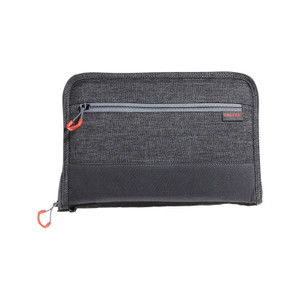 Allen 7757 AutoFit 2.0 Deluxe Handgun Case Gray wRed Accents Foam Padding Knit Interior Exterior Pocket  Finish for Most FullSize SemiAutos 11 L - 7757