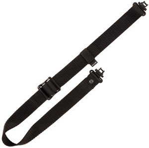 Allen 8451 SlideNLock  Rifle Sling wSwivels Black Nylon Webbing Adjustable Length 24 to 40 1.25 Wide - 8451