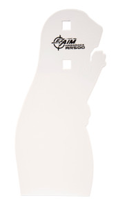 EZAim 15572 Shooting Silhouette  Prairie Dog 0.38 Thickness White - 15572