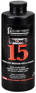 Alliant Powder RELODER15 Rifle Powder Reloder 15 Rifle MultiCaliber Medium Rifle 1 lb - RELODER15