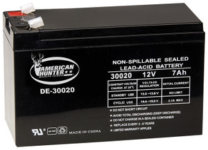 American Hunter DE30020 HR Rechargeable Battery  Black 12 Volt 7 AMP - DE30020