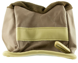 BenchMaster BMALBBME Bench Bag  Medium Empty Tan Leather Front Bag 6.80 oz - BMALBBME