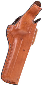 Bianchi 13652 5BHL Thumbsnap  OWB Tan Leather Belt Loop Fits Ruger RedHawk Right Hand - 13652