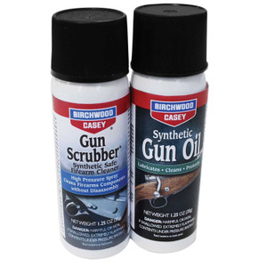 Birchwood Casey 33329 Gun Scrubber  Synthetic Gun Oil Combo Pack 1.25 oz Aerosol 2 Pack - 33329