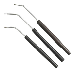 Birchwood Casey 41108 Angled Cleaning Brushes BronzeNylonStainless Steel Bristles 3 Pack - 41108