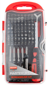 Birchwood Casey DLXSDS Master Screwdriver Kit  84 Pieces Includes SlottedPhilipsTorxHex Heads - DLXSDS