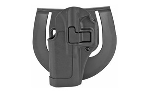 Blackhawk 410500BKL Serpa CQC  OWB Size 00 Matte Black Polymer Belt LoopPaddle Compatible wGlock 17223147 Left Hand - 410500BKL