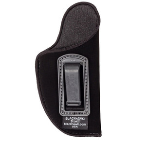 Blackhawk 73IP03BKR Inside The Pants  IWB Size 03 Black Suede Belt Clip Fits Large SemiAuto Fits 4.505 Barrel Right Hand - 73IP03BKR