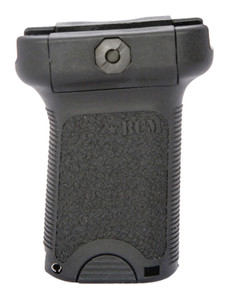 BCM VGSBLK BCMGunfighter Short Vertical Grip Made of Polymer With Black Aggressive Textured Finish with Storage Compartment for Picatinny Rail - VGSBLK
