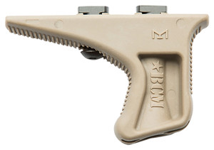 BCM KAGMCMRFDE BCMGunfighter Kinesthetic Angled Grip MOD 3 Made of Polymer With Flat Dark Earth Finish for MLok - KAGMCMRFDE