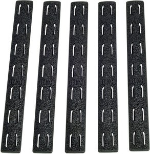 BCM KMRRPBLK5 Rail Panel Kit  AR Platform KeyMod 5.55 Black Polymer 5 Pack - KMRRPBLK5
