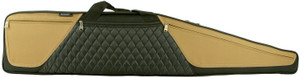 Bulldog BD36044 Elite Rifle Case 44 Black wTan Panels WaterResistant Nylon - BD36044