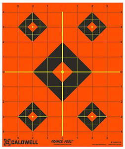 Caldwell 1166103 Orange Peel SelfAdhesive Paper BlackOrange 8 Diamond 25 Pack - 1166103 Caldwell 1166103 Orange Peel SelfAdhesive Paper BlackOrange 8 Diamond 25 Pack - 1166103
