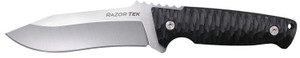 Cold Steel CSFX5RZR Razor Tek  EDC 5 Fixed Clip Point Plain Satin 4116 Krupp SS Blade 4.63 Black Textured - CSFX5RZR
