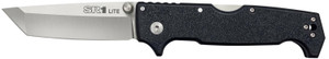 Cold Steel CS62K1A SR1 Lite 4 Folding Tanto Plain 8Cr14MoV SS BladeBlack GrivEx Handle Includes Pocket Clip - CS62K1A