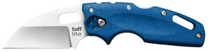 Cold Steel CS20LTB Tuff Lite 2.50 Folding Sheepsfoot Plain AUS8A SS BladeBlue GrivEx Handle Includes Belt Clip - CS20LTB