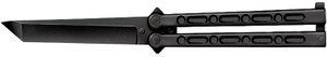 Cold Steel CS92EAB FGX Balisong 5 Folding Plain Tanto Black GrivEx BladeHandle - CS92EAB