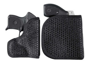 DeSantis Gunhide M44BJR8Z0 Super Fly  Black Rubberized Fabric Pocket Fits Kahr P380 Ambidextrous - M44BJR8Z0