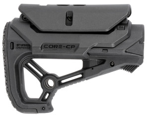 FAB Defense FXGLCORESCP GLCore S CP CQB Optimized Combat Buttstock wAdjustable CheekRest for AR15 M4 Black Fiberglass Reinforced Polymer - FXGLCORESCP FAB Defense FXGLCORESCP GLCore S CP CQB Optimized Combat Buttstock wAdjustable CheekRest for AR15 M4 Black Fiberglass Reinforced Polymer - FXGLCORESCP