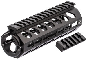 Firefield FF34053 Edge Handguard 6.62 2 Piece Keymod Carbine Style Made of 6061T6 Aluminum with Black Matte Finish for AR15 - FF34053