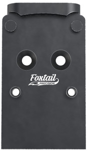Foxtail Precision 100006 Red Dot Adapter Plate for OpticsReady Pistol  Black Anodized Glock MOS - 100006