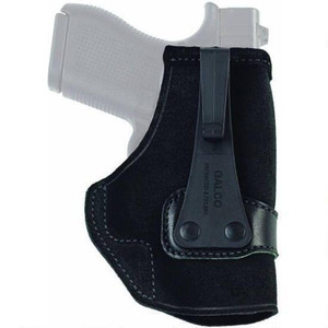 Galco TUC600B TuckNGo 2.0 IWB Black Leather Compatible w Sig P365P365 SASGlock 42 UniClipStealth Clip Mount Ambidextrous - TUC600B