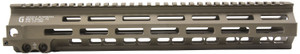 Geissele Automatics 05285S Super Modular Rail MK8 13.50 MLOK Desert Dirt Aluminum for AR Platform Barrel Nut Included - 05285S
