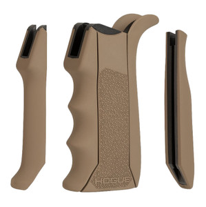 Hogue 13043 Modular Overmolded Flat Dark Earth Rubber Pistol Grip with Finger Grooves Fits AR15M16 - 13043 Hogue 13043 Modular Overmolded Flat Dark Earth Rubber Pistol Grip with Finger Grooves Fits AR15M16 - 13043