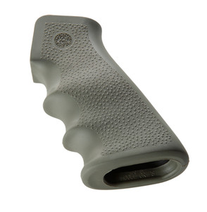 Hogue 15001 OverMolded Grip Cobblestone OD Green Rubber with Finger Grooves for AR15 M16 - 15001 Hogue 15001 OverMolded Grip Cobblestone OD Green Rubber with Finger Grooves for AR15 M16 - 15001