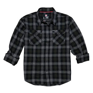 Hornady Gear 32215 Flannel Shirt  2XL OliveBlackGray  CottonPolyester Relaxed Fit Button Up - 32215