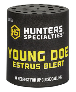 Hunters Specialties 00166 Young Doe Estrus  Can Call Doe Sounds Attracts Deer Black - 166