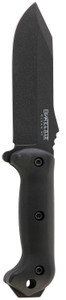 KaBar BK10 Becker Crewman 5.50 Fixed Clip Point Plain Black 1095 CroVan Blade Black Ultramid Handle Includes Sheath - BK10