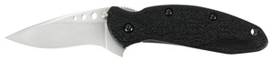 Kershaw 1620 Scallion  2.40 Folding Flipper Plain Bead Blasted 420HC SS Blade Black GlassFilled Nylon Handle Includes Pocket Clip - 1620 Kershaw 1620 Scallion  2.40 Folding Flipper Plain Bead Blasted 420HC SS Blade Black GlassFilled Nylon Handle Includes Pocket Clip - 1620