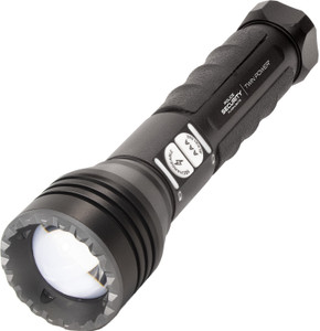 Lb Marketing 97741 Twin Power Long Throw Flashlight Black 220450 Lumens White LED - 97741 Lb Marketing 97741 Twin Power Long Throw Flashlight Black 220450 Lumens White LED - 97741