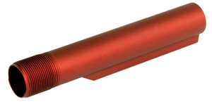 LBE Unlimited MBUF002RED MilSpec Buffer Tube  6 Position AR15 Red - MBUF002RED