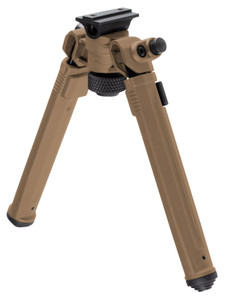 Magpul MAG951FDE Bipod  made of Aluminum with Flat Dark Earth Finish ARMS 17SStyle Attachment 6.8010.30 Vertical Adjustment  Rubber Feet for ARPlatform - MAG951FDE