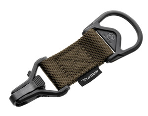 Magpul MAG516COY MS1MS3 Sling Adapter made of Steel with Coyote Melonite Finish Polymer Hardware Nylon 1.25 Webbing  Two to OnePoint Design for AR15 M4  M16 - MAG516COY