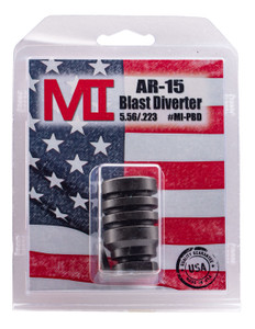 Midwest Industries MIPBD Blast Diverter  Black Phosphate Steel with 1228 tpi Threads 1.75 OAL  1.09 Diameter for 223 Rem 5.56x45mm NATO ARPlatform - MIPBD