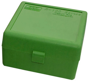 MTM CaseGard RS10010 Ammo Box FlipTop 223 Rem 204 Ruger Green Polypropylene 100rd - RS10010