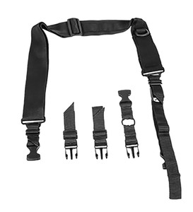 NcStar AARS2PB VISM Sling Extra Wide Adjustable Bungee Black Nylon Strap wElastic ShockCord - AARS2PB NcStar AARS2PB VISM Sling Extra Wide Adjustable Bungee Black Nylon Strap wElastic ShockCord - AARS2PB