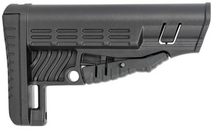 NcStar DLG086 Classic Commercial Stock Black Polymer Adjustable Stock with Metal QD Bases  Rubber Butt Pad For Commercial Spec Buffer Tubes Tube Not Included - VG086 NcStar DLG086 Classic Commercial Stock Black Polymer Adjustable Stock with Metal QD Bases  Rubber Butt Pad For Commercial Spec Buffer Tubes Tube Not Included - VG086