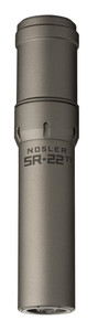 Nosler 90628 SR22TI  22 Cal 1.74D Gray Finish Made of Titanium with 12 28 tpi Thread Pattern - 90628