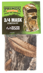 Primos PS6668 Stretch Fit  Realtree Edge Neoprene 34 Face Mask OSFA - PS6668