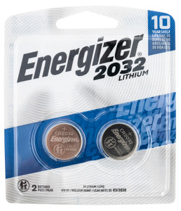 Energizer 2032BP2 CR2032 Lithium Battery  Silver 3.0 V 235 mAh Qty 2 Single Pack - 2032BP2 Energizer 2032BP2 CR2032 Lithium Battery  Silver 3.0 V 235 mAh Qty 2 Single Pack - 2032BP2